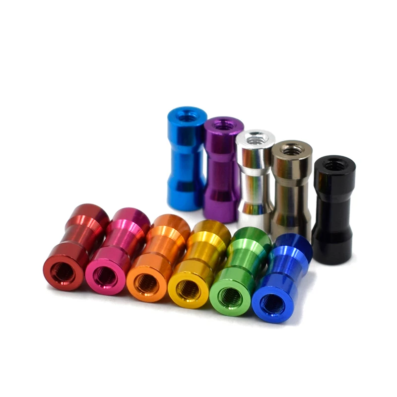 10pcs M3 Aluminum standoffs Stud M3*10/15/20/25/28/30/35mm Double head Round aluminum alloy standoff spacer Pillar for RC Parts