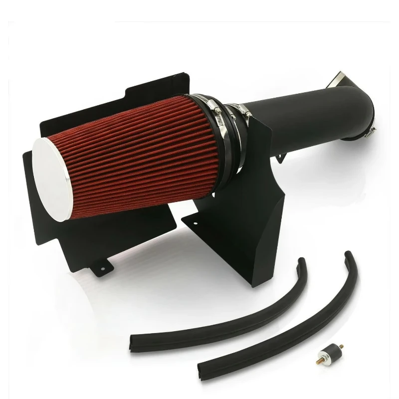 Red 4 Inch Cold Air Intake System with Heat Shield ARP05 for 4.8L/5.3L/6.0L Mechanical Parts