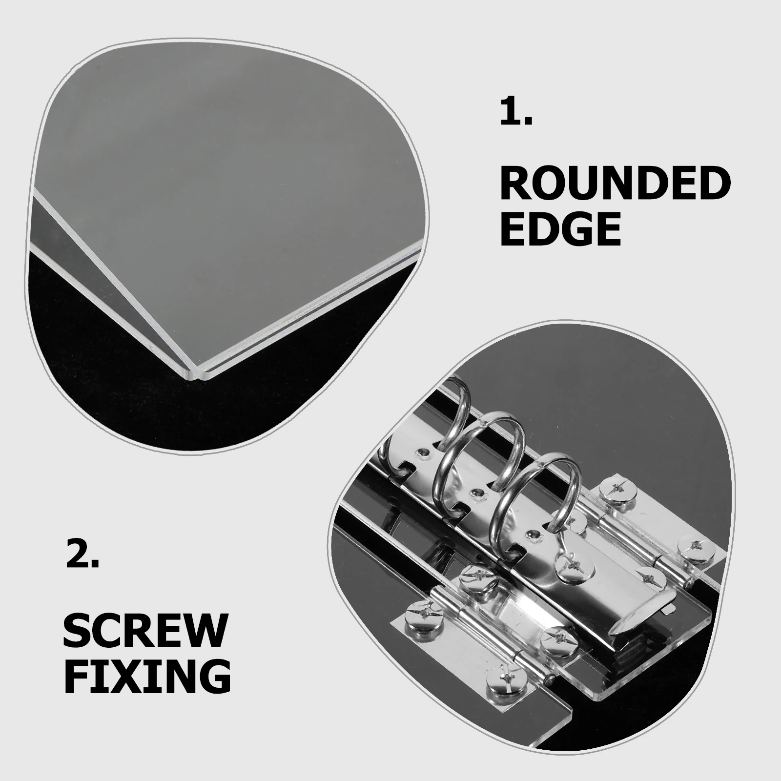 

Акриловая обложка для переплета A5, прозрачный пластиковый корпус для блокнота для школы, офиса, органайзер для документов, кольцо с отрывными листами, многоразовый чехол для блокнота