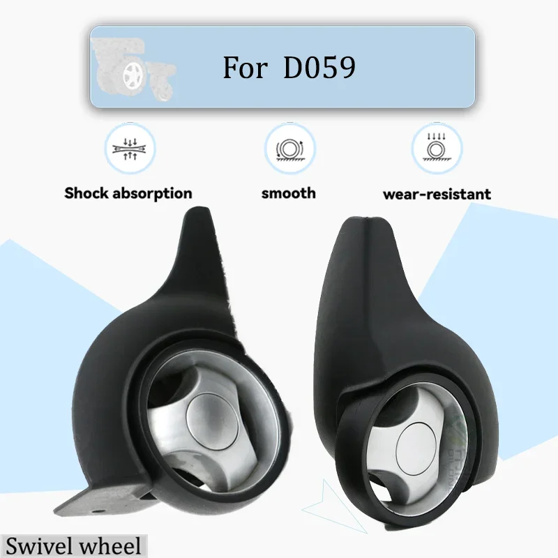 

For D059 Heavy-Duty Luggage Wheels- Durable Universal Replacement Parts + Tools Easy Installation on Luggage