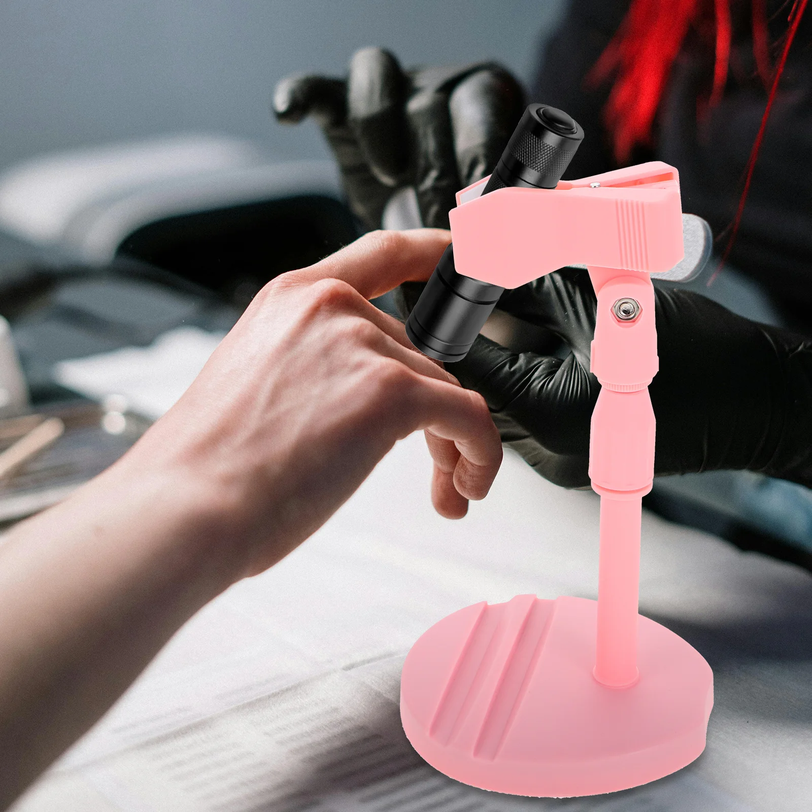 Support de lampe UV portatif 360 °   Support télescopique rotatif pour ongles en Gel, Support de séchage pour Nail Art, Support pour sèche-vernis de manucure