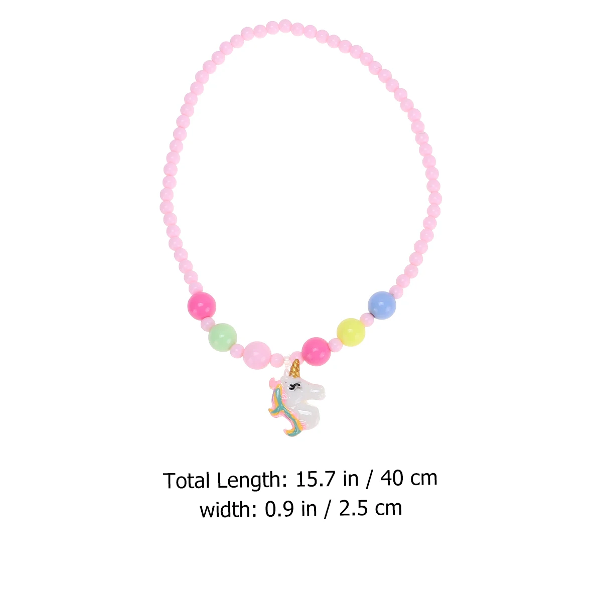 

2 Set Necklaces Unicorn Bracelet Gift Simple European and American Pink Child