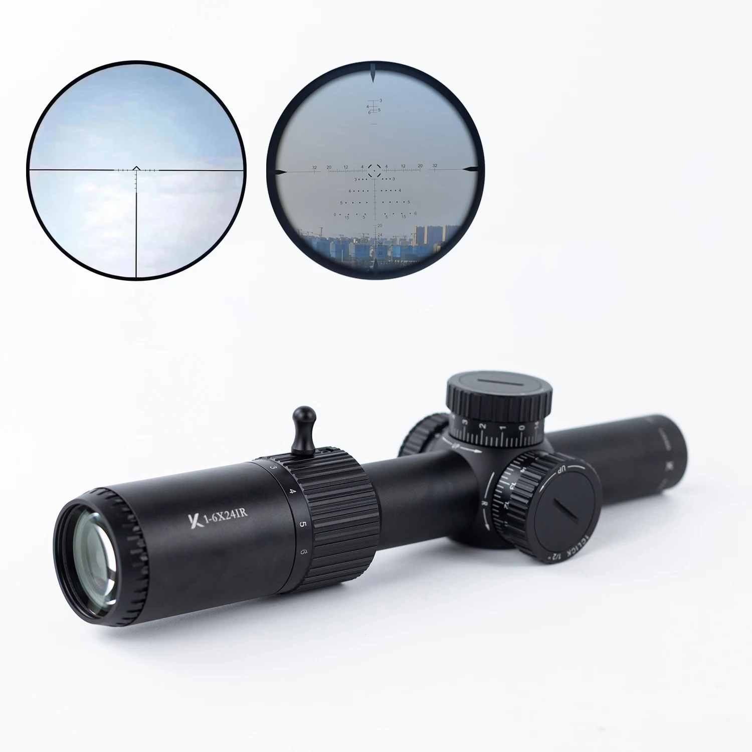 

KARRINA Optics 1-6x24 IR Compact Hunting Scope Rifle Scopes Glass Etched Reticle Wide Field of View Optical Sights