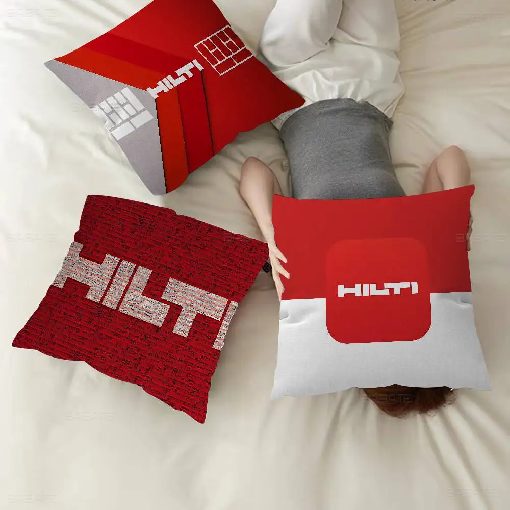 H-Hilti logo Decorative Room Aesthetics Pillow Case Home Decor Bedroom Sofa Bed Couch Pillow Cover 45x45