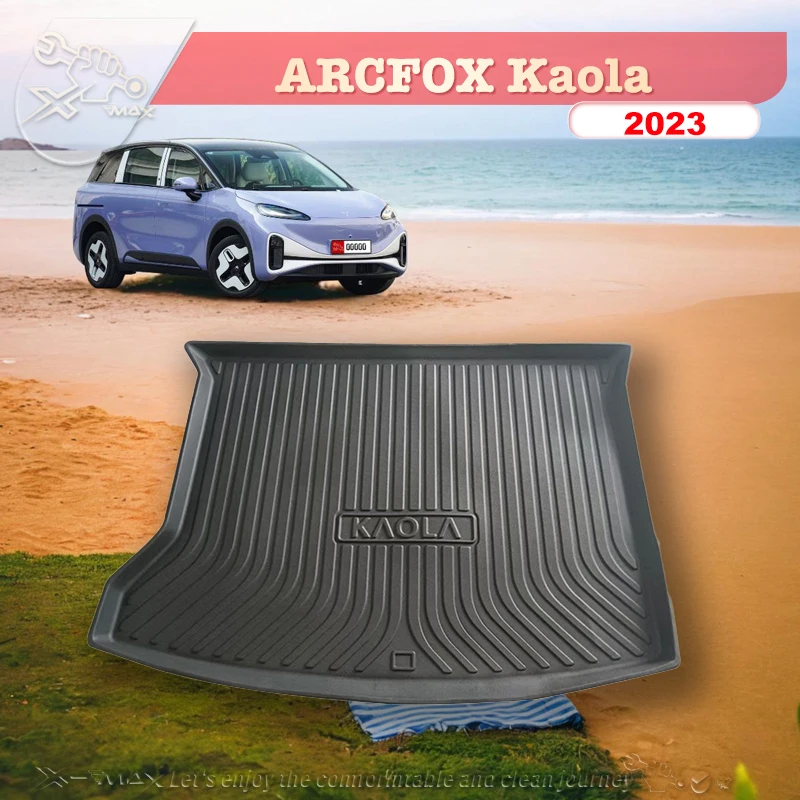 For ARCFOX Kaola 2023 Custom Fit Car Trunk Mat All Season Black Cargo Mat 3D Shaped Laser Measured Trunk Liners