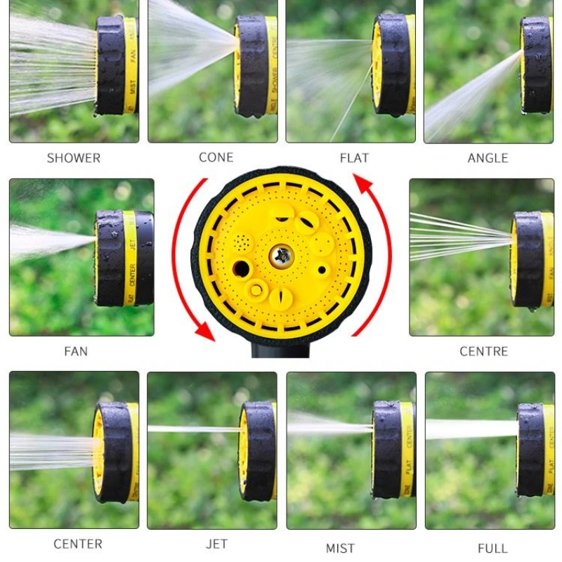 Portable Multifunctional Pressure Washers Gun 10 Modes Garden Sprinkler Heavy High Pressure Water Gun Irrigation Garden Watering