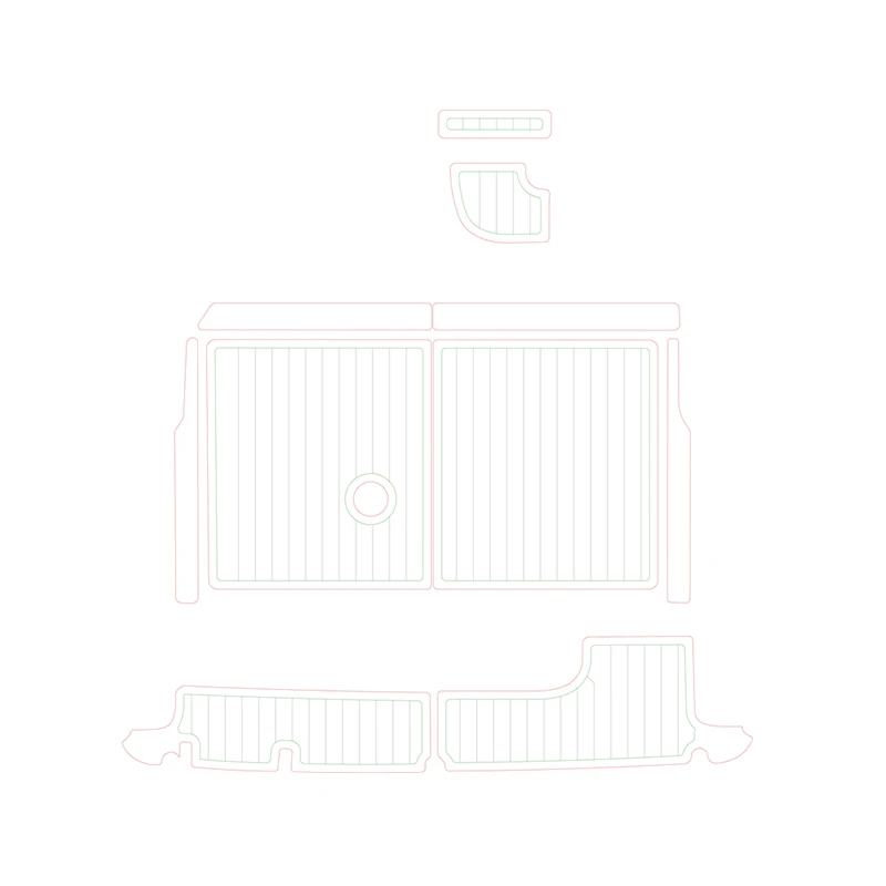 Изготовленные на заказ коврики из пенопласта Eva, морские тяговые коврики для Bayliner 2655, Ciera, плавательная платформа, аксессуары для лодок, кабины