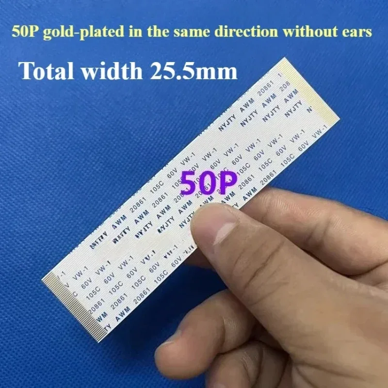 5PCS  Gold-Plated FFC FPC Flat Flexible Cable AWM 20706 20861 105C 60V VW-1 0.5mm Pitch  40P-80P