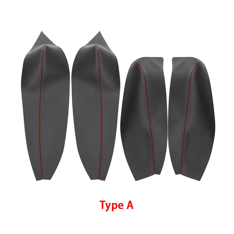 4pcs Microfiber Leather Cover For Renault Fluence 2008 2009 2010 2011 -2016 Car Interior Door Panels Armrest Trim Accessories