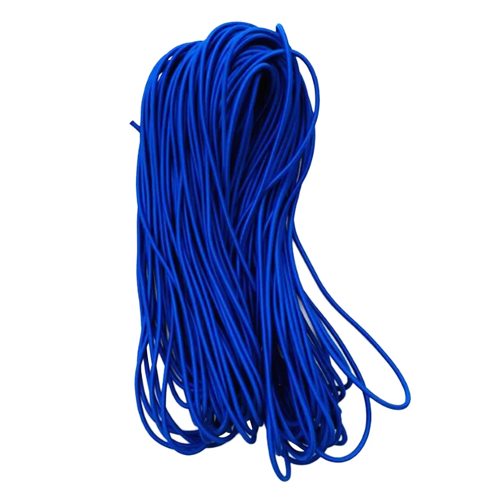6mm Blue Elastic Shock Cord Rope Tie Down String for Marine Kayak Boat