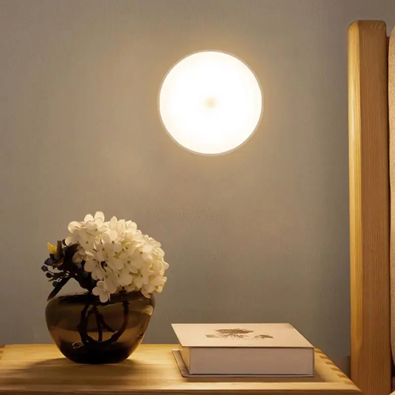 Sensor LED Night Light Magnetic USB Charging LED Lamp Lighting Tool With Inductive Automatic Controller For Corridors Basements