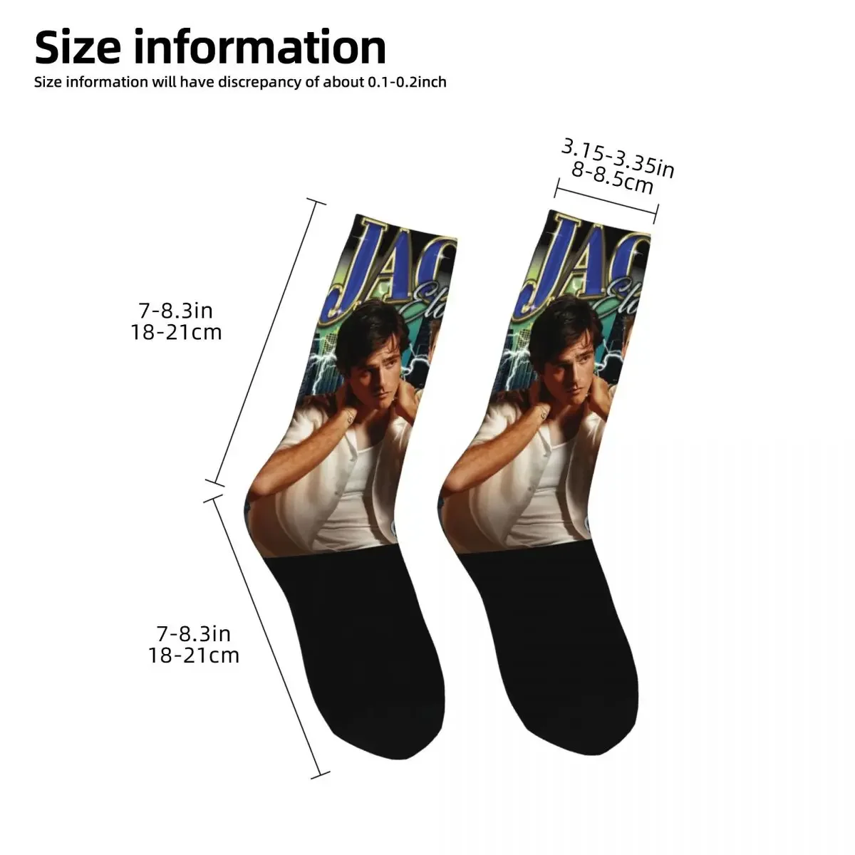 Jacob Elordi Socks Men Women Funny Happy Socks Novelty Spring Summer Autumn Winter Socks Gift