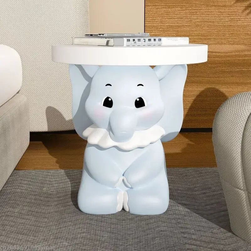 *Re Small Elephant Floor Ornament Home Decor for Living Room Coffee Table Bedside Sofa Side New House Opening Gift~