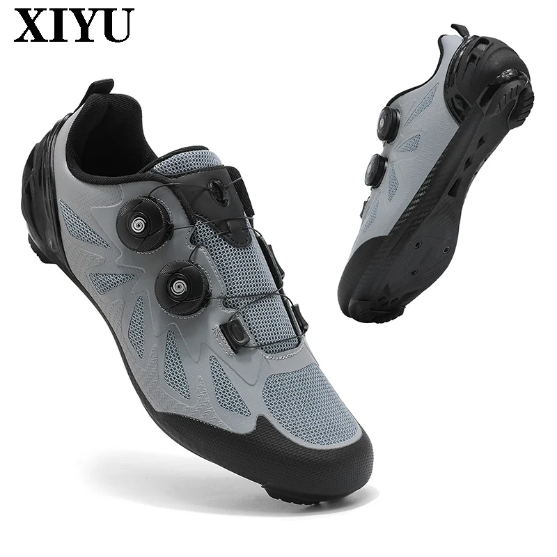 

XIYU New Cycling Shoes 47# Professional Cycling Lock Bottom Mountain Bike Lockless Outdoor Cycling Cross-country Sports Shoes