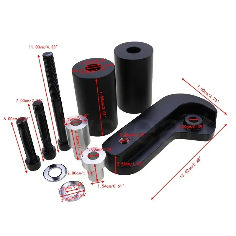 Motorcycle Frame Sliders Crash Falling Protection Engine Protector For Suzuki GSXR600 GSXR750 K6 K7 K8 2006 2007 2008 2009 2010