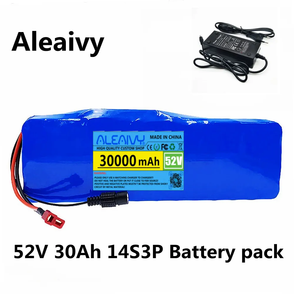 52V 14S3P 30Ah 30000mAh 18650 1000W Lithium Battery for Balance Car, Electric Bicycle,electric scooters,Tricycle +Charger