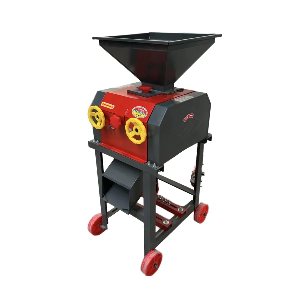 New High Productivity Multi-Functional Steel Grain Flattener Malt Crusher Corn Milling Machine Livestock Feed Cereal Soybean 2