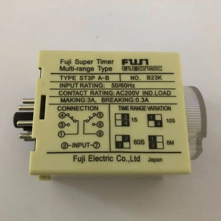 ST3PA series time relay timer ST3PA-A ST3PA-B ST3PA-C ST3PA-D ST3PA-E ST3PA-F ST3PA-G Power on time delay