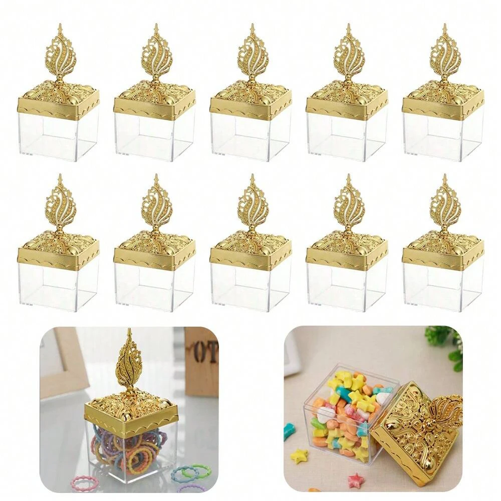 6pcs Candy Box Unique Style Containers Small Cases Party Treats Wedding Ceremony party Decorations