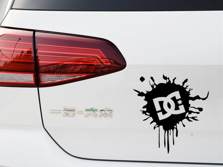 Car Stickers DC Ken Block Splash Funny Reflective Decoration For Windshield Bumper Trunk Cover Scratches Motorcycles Skateboard