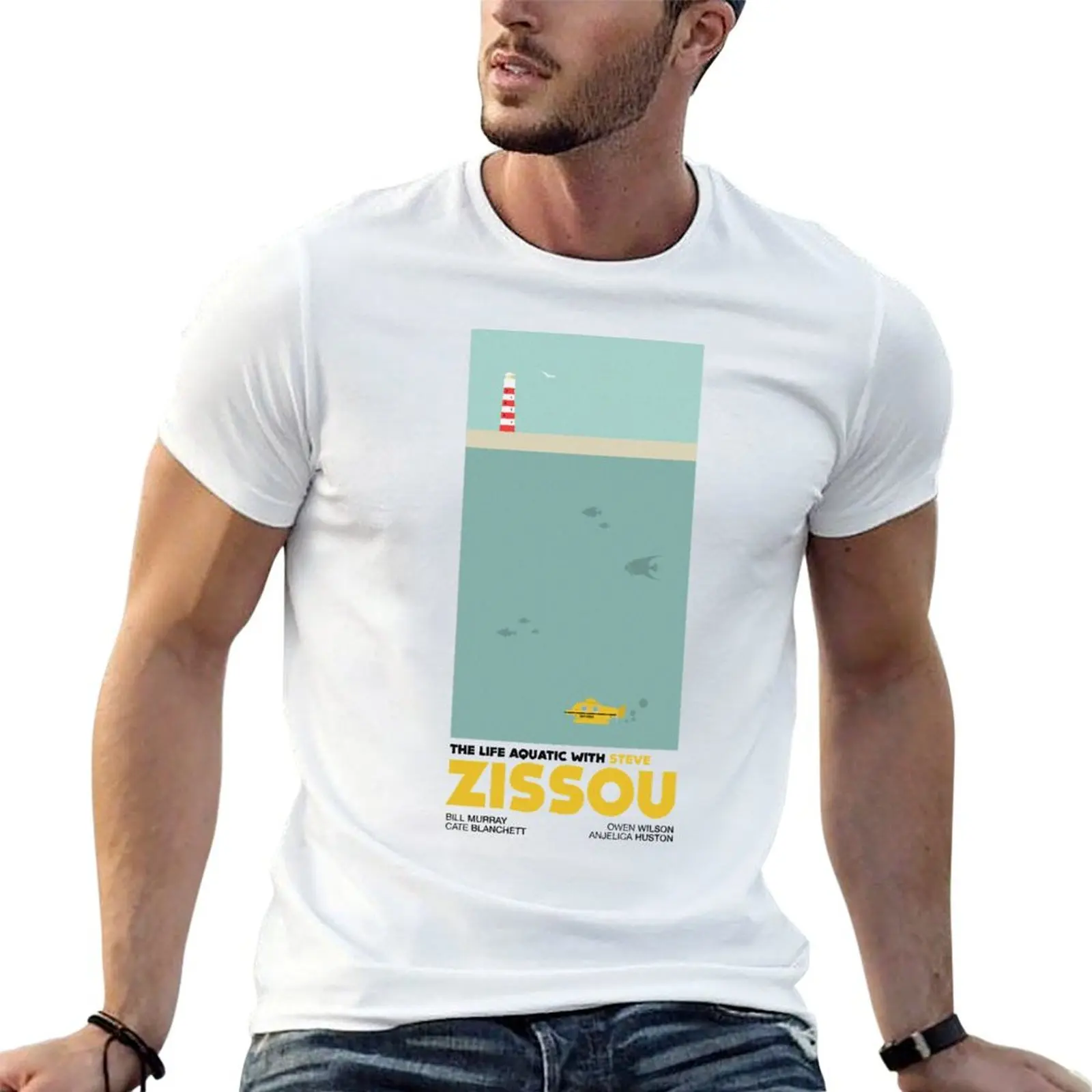 

The Life Aquatic (With Steve Zissou) T-Shirt t shirt men 100% cotton luxury brand cotton t shirts high quality T-Shirt