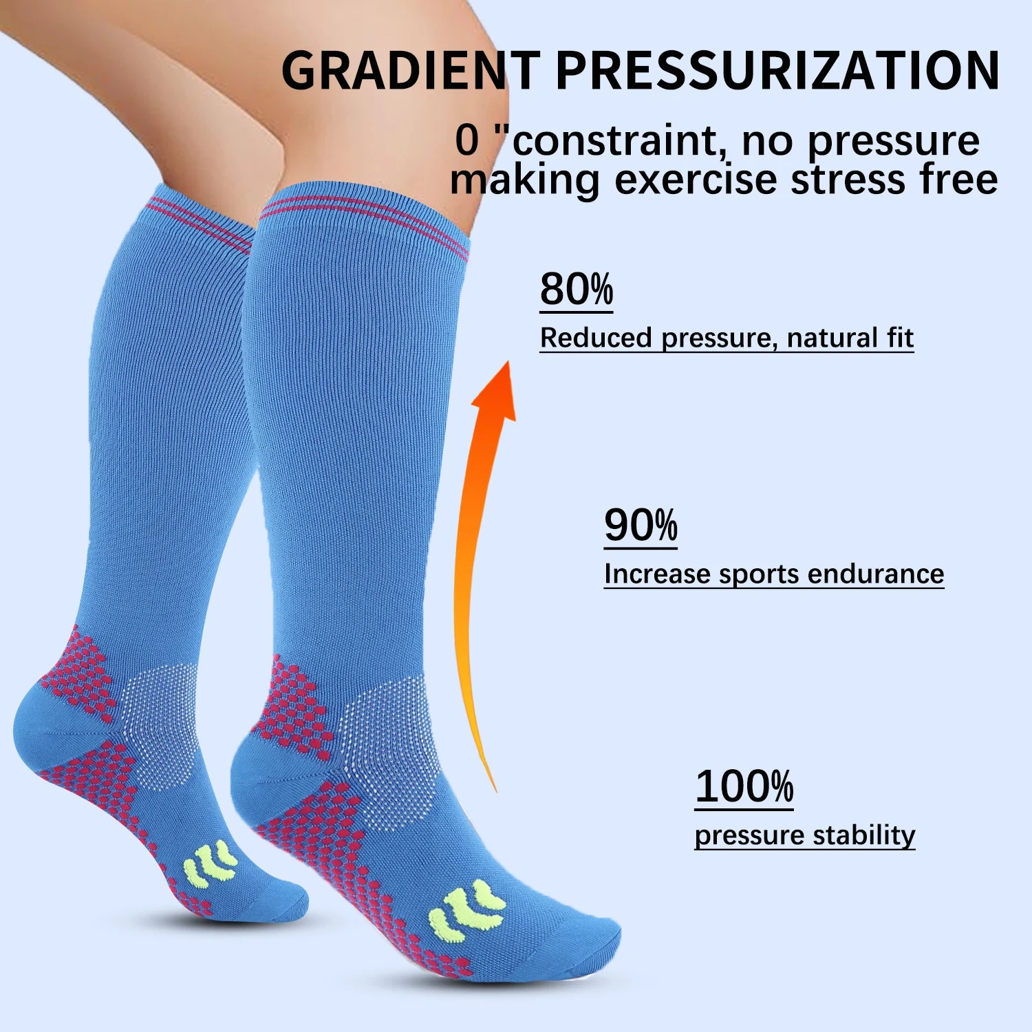 Running Compression Socks For Men Women Football Cycling Sports Socks Medical Blood Circulation Pregnancy Diabetes Stretch Socks