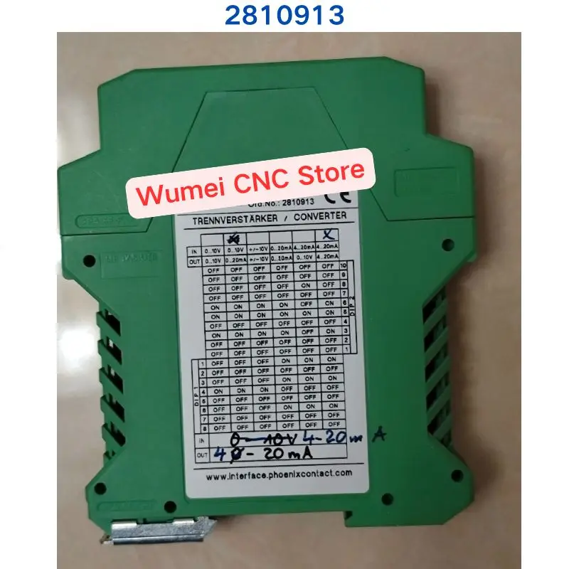 Second-hand test OK Isolator MCR-C-UI-Ul-DCI 2810913 If You Need Other Specifications, Please Consult