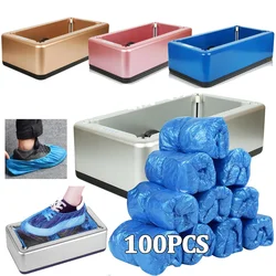 100-300Pcs Shoe Covers Automatic Disposable Shoe Cover Waterproof Overshoes Dispenser Hand-Free Household Cleaning Shoe Covers