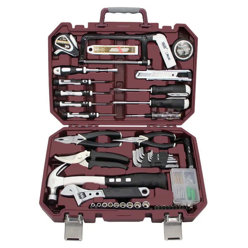 

Household Hardware Tool Set Home Multifunctional Maintenance Set 118 Pieces Screwdriver Combination Tool Box