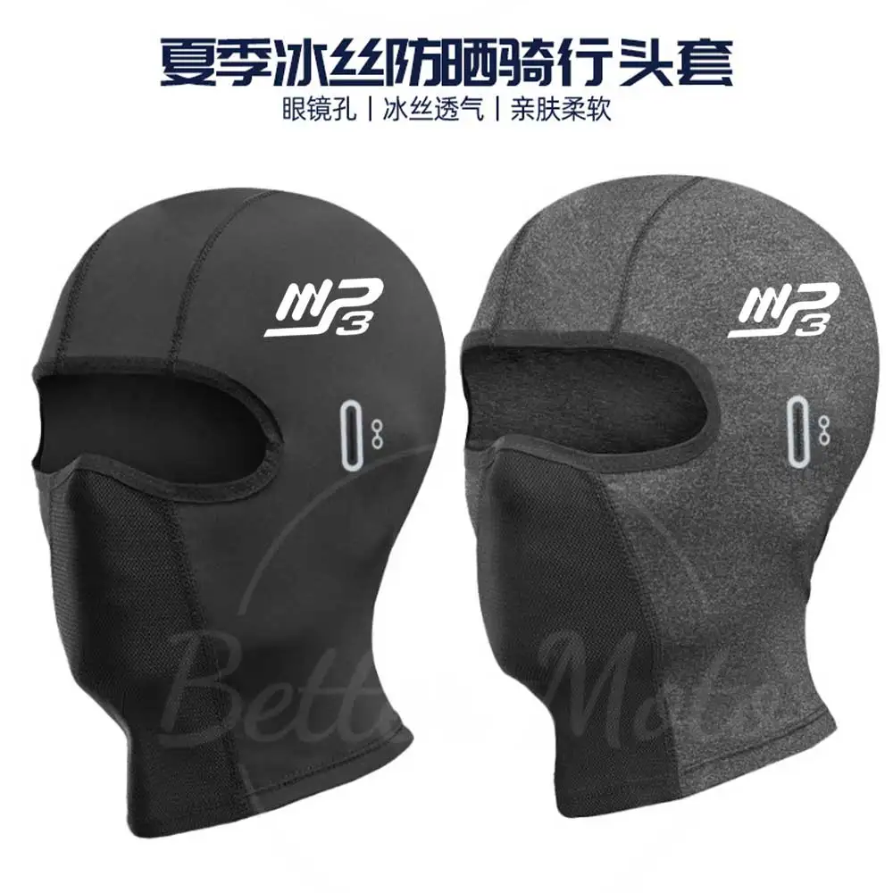 Topi bersepeda musim panas, topi Balaclava sepeda motor pendingin matahari perlindungan UV untuk Piaggio MP3