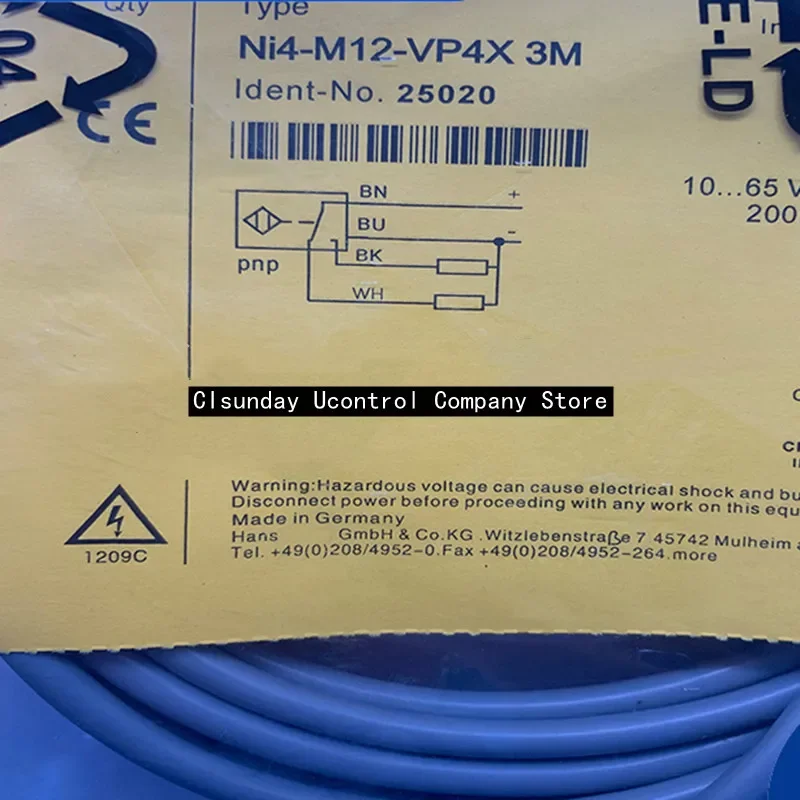 

3PCS New proximity switch NI4-M12-VP6X NI4-M12-VN6X