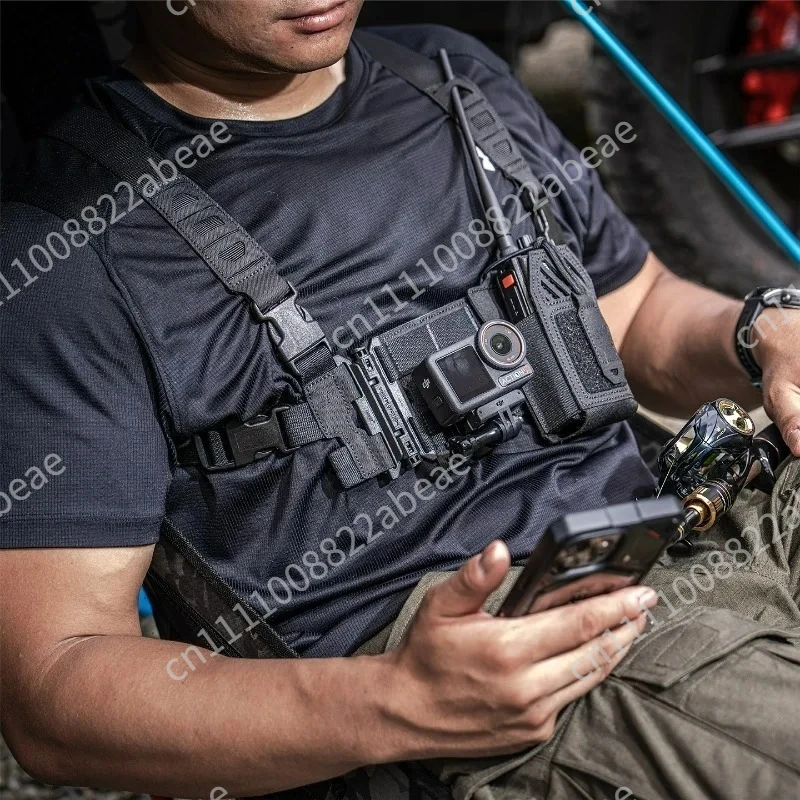 Modular System MOLLE Adapter Panel Shoulder Strap Waist Belt Breathable Pad for Outdoor Chest Bag Fishing Camera Front Plate Bag