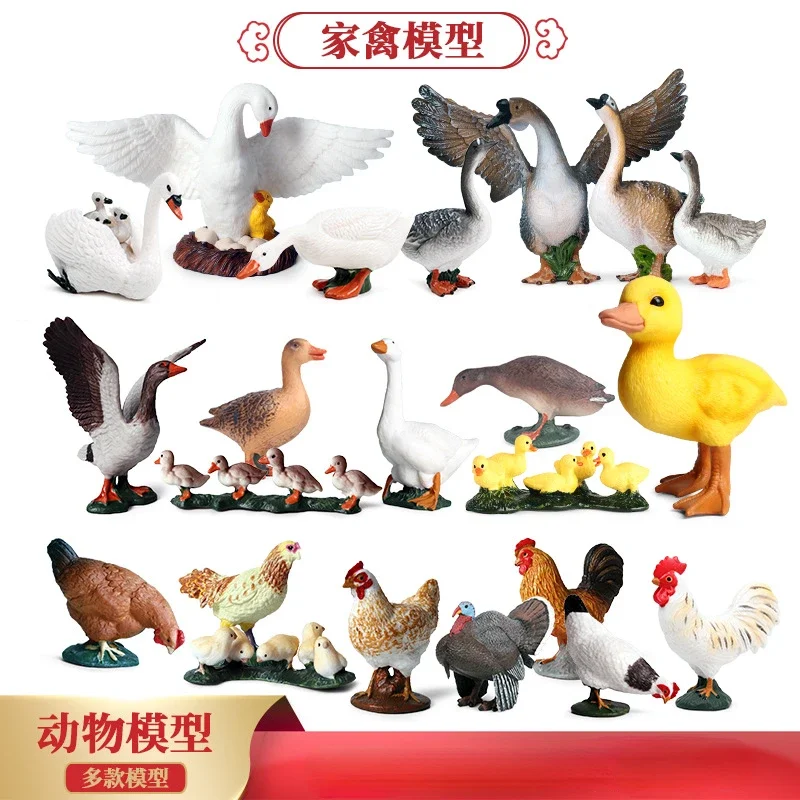 Poultry Animal Hatching Egg Swan Anas Platyrhynchos Flapping Wings Duck Micro Landscape Miniature Ornament Model Children Toys