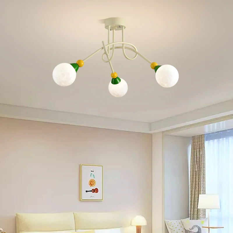 Magic Bean Colored Pendant Light Dopamine Style Bedroom Light New Modern Creative Design Living Room Hotel Home Decor Luminarie