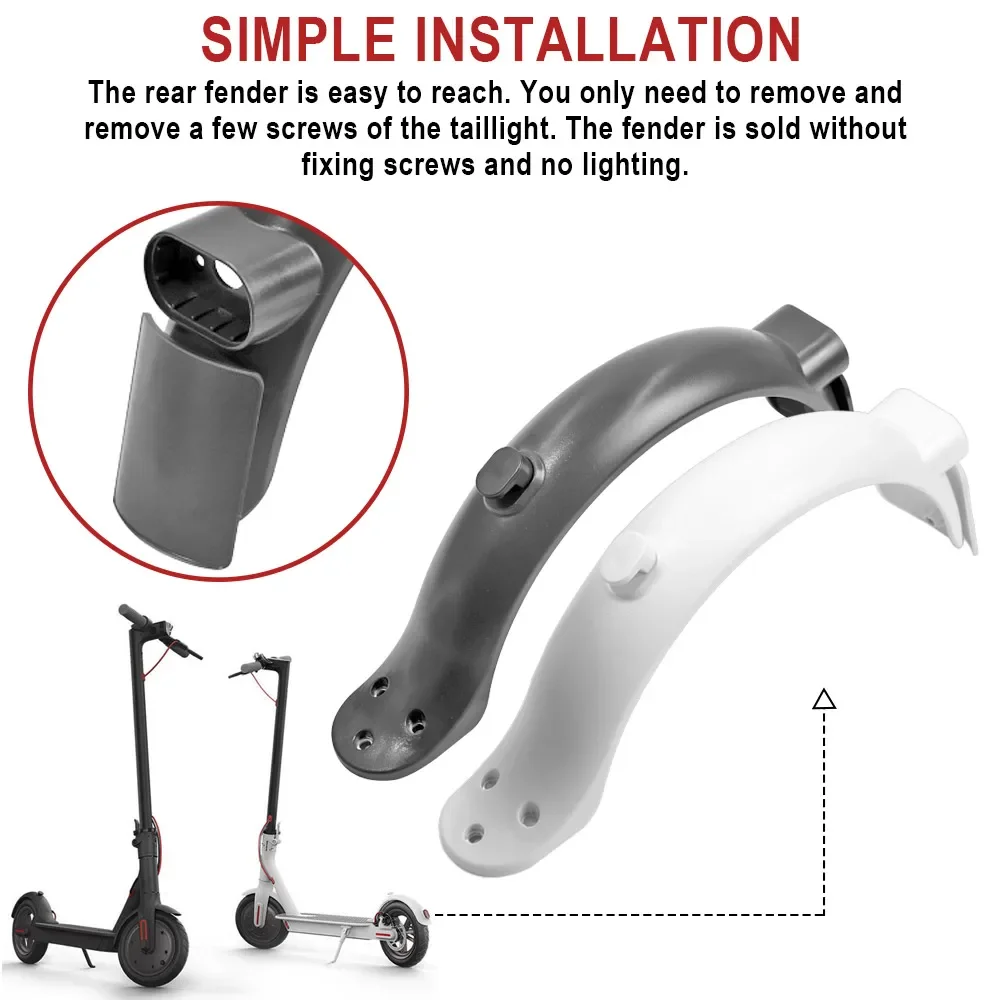 Противоударный комплект заднего крыла для электрического скутера Xiaomi Pro 2 M365 Mi3, алюминиевый кронштейн заднего крыла с задним фонарем