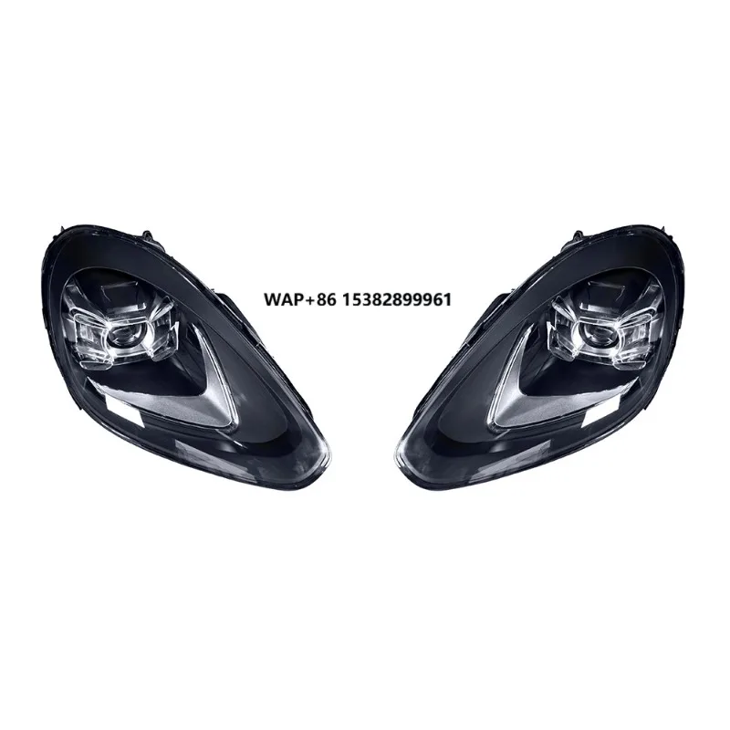 KM 2018 Style LED Headlights for for Cayenne 2015-2017 958.2 MK2 Plug & Play Upgrade with New Condition