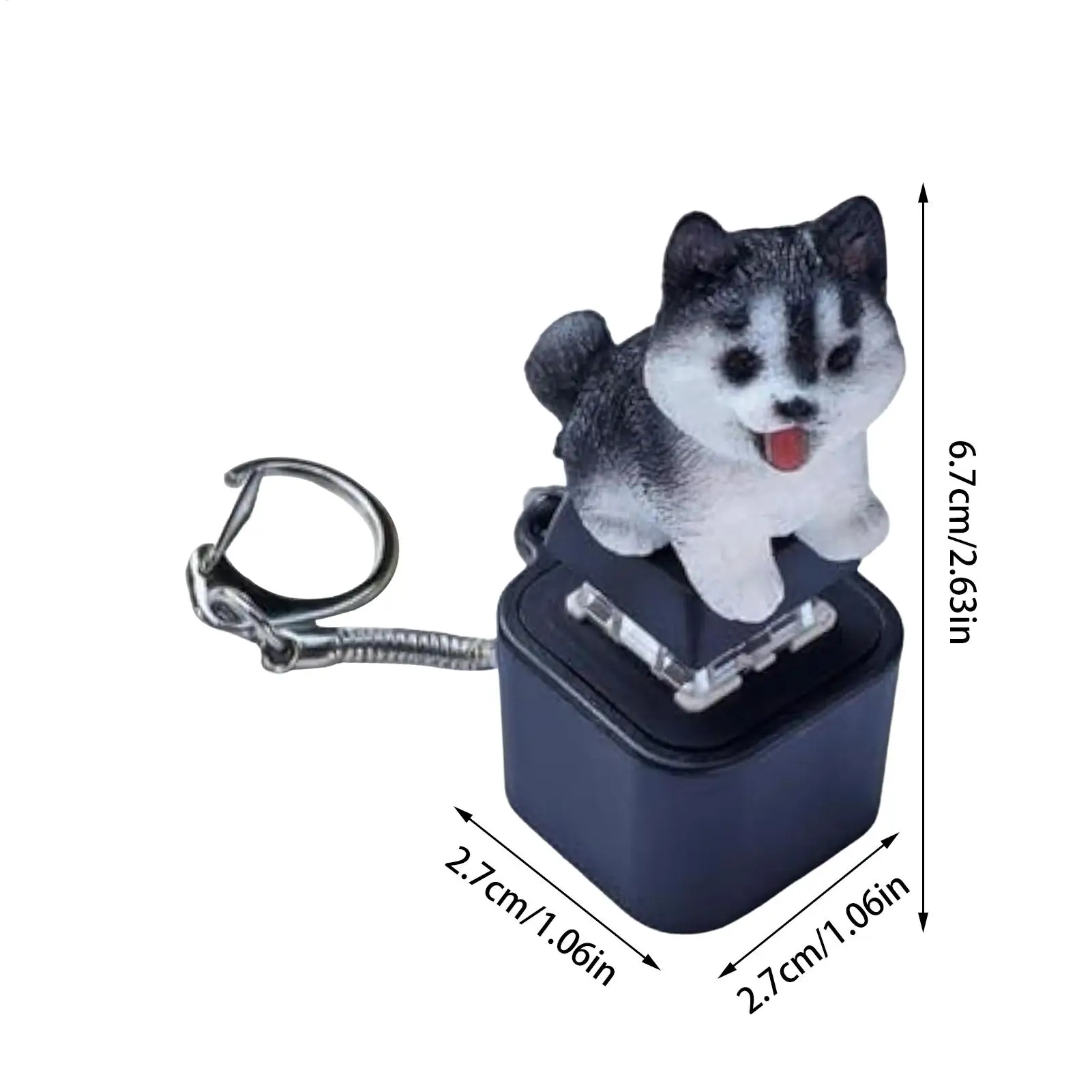 キーボードクリッカー フィジェット LEDライト 充電式 ポータブル チャーム ストレス解消グッズ ライト付き 大人 男の子 女の子 家族旅行用