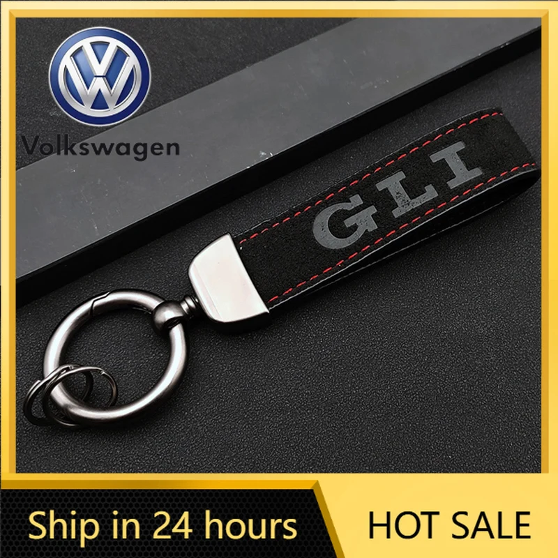 

2026 Hot 2024 High Grade Luxury Leather Keyring Men Women Key Chain Rings Logo GLI Car Keychain Accessories