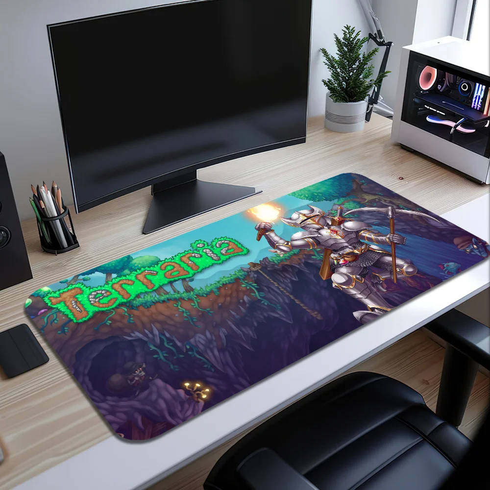 Mouse Pad Large T-Terraria Desk S Mat Keyboard Ergonomic Office Rubber Game PC Non-slip Anti-fray Home Custom Game Best Price