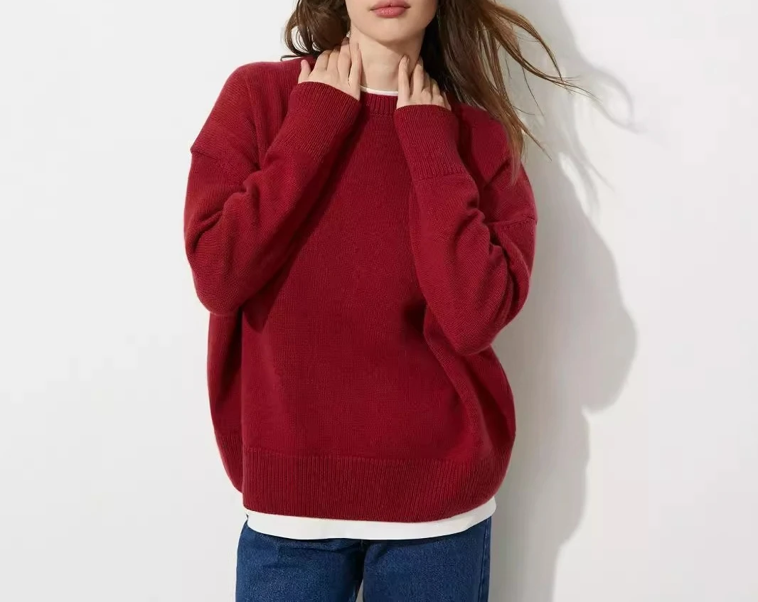 

Women's New Autumn and Winter Sweater Round Neck Pullover Loose Fit