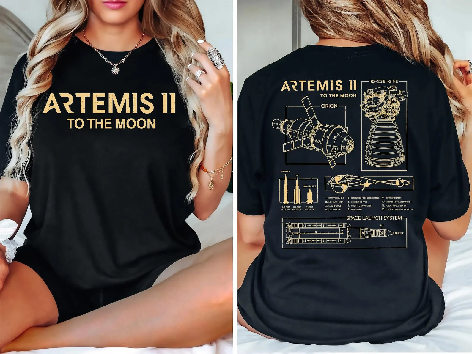 Artemis II for All Humanity Shirt, Comfort Rocket Tee Unisex Cotton Tee T-shirt