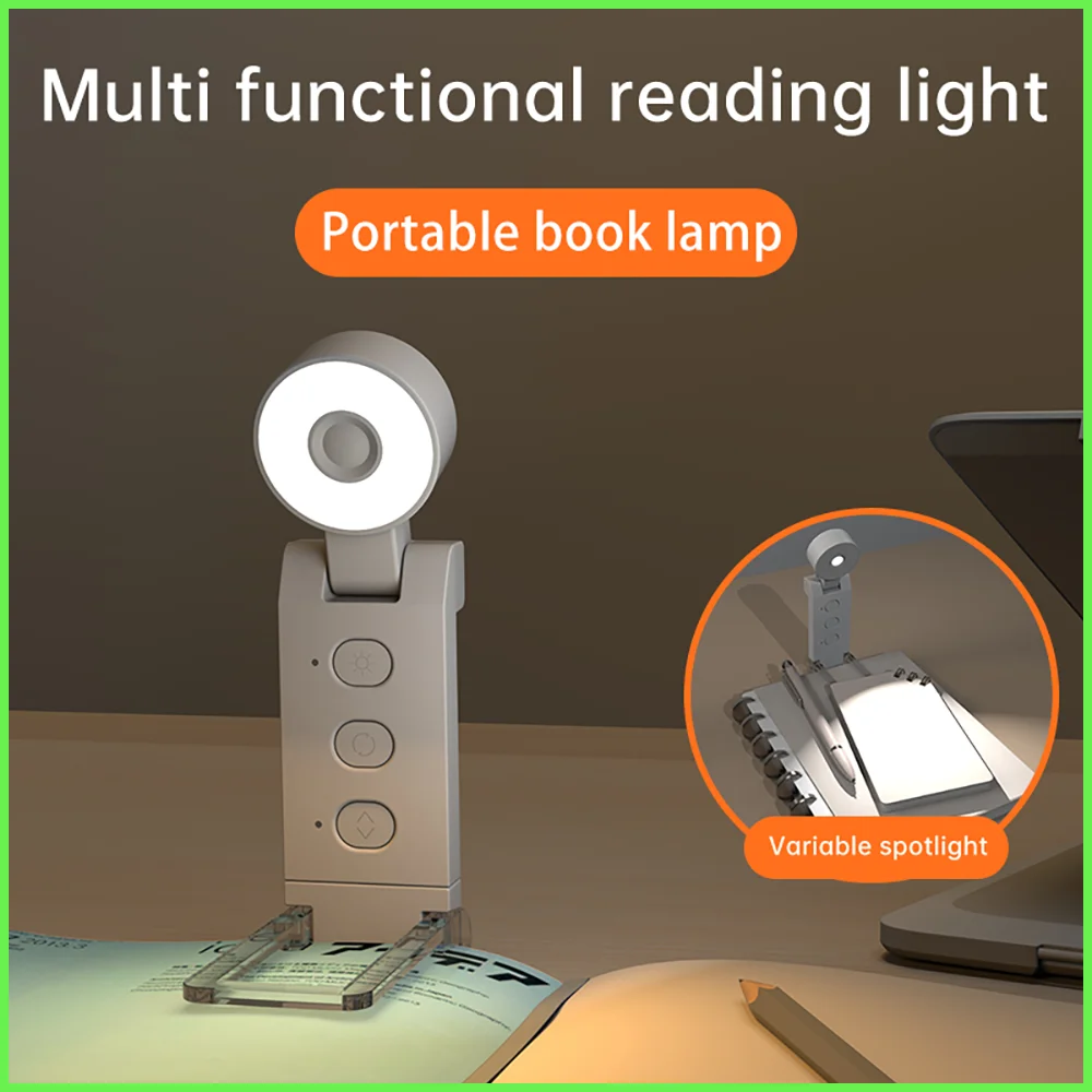 

LED Book Lamp USB Rechargeable Reading Light Portable Mini LED Clip on Book Light Eye Protection Reading Lamp Night Light