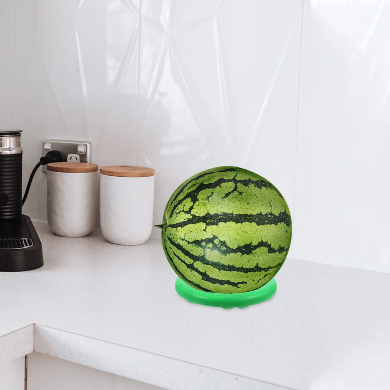 10 Pcs Watermelon Anti-roll Washer Fruits Holder Ring Plastic Stand Circle Display