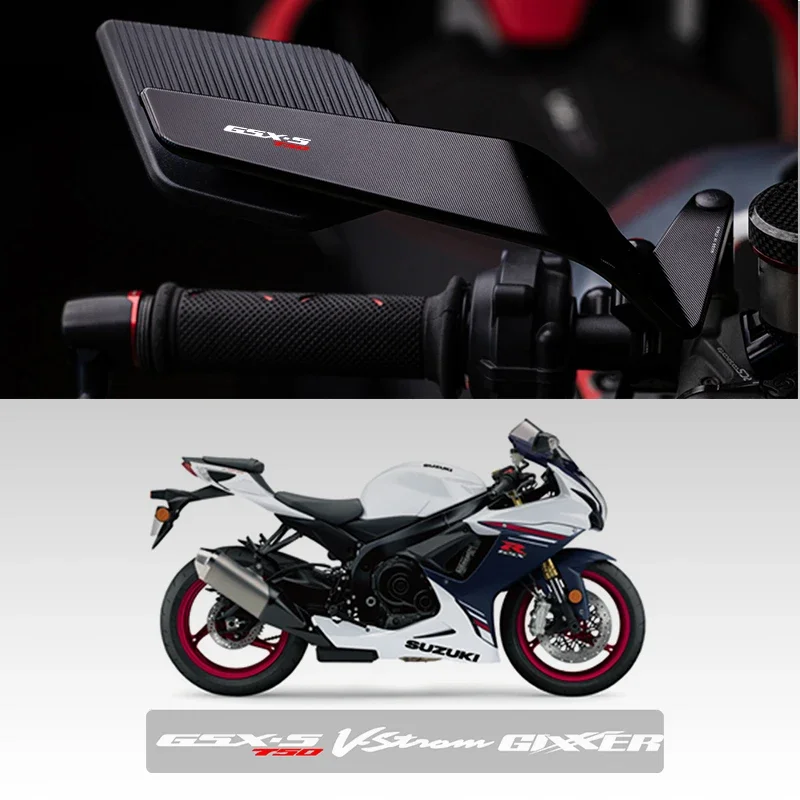 Espejo retrovisor de ala de viento fija para motocicleta, fácil de reemplazar, actualizado, para SUZUKI GSX-S750 GSX-S1000GT Gixxer DR-650 SV650 M109R