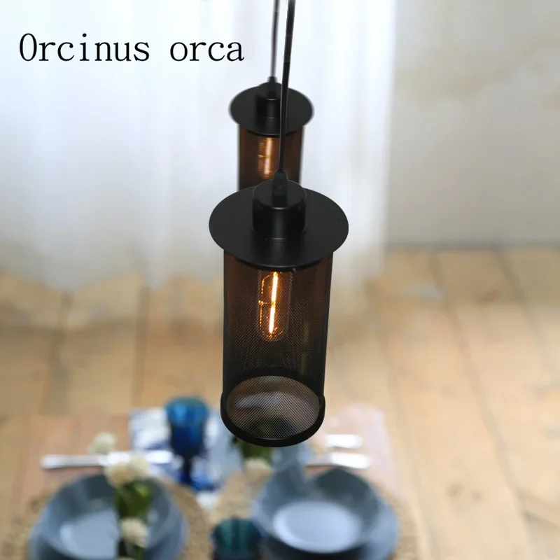 

Nordic retro industrial wind single head chandeliers creative cafes restaurants clothing stores chandeliers Postage free