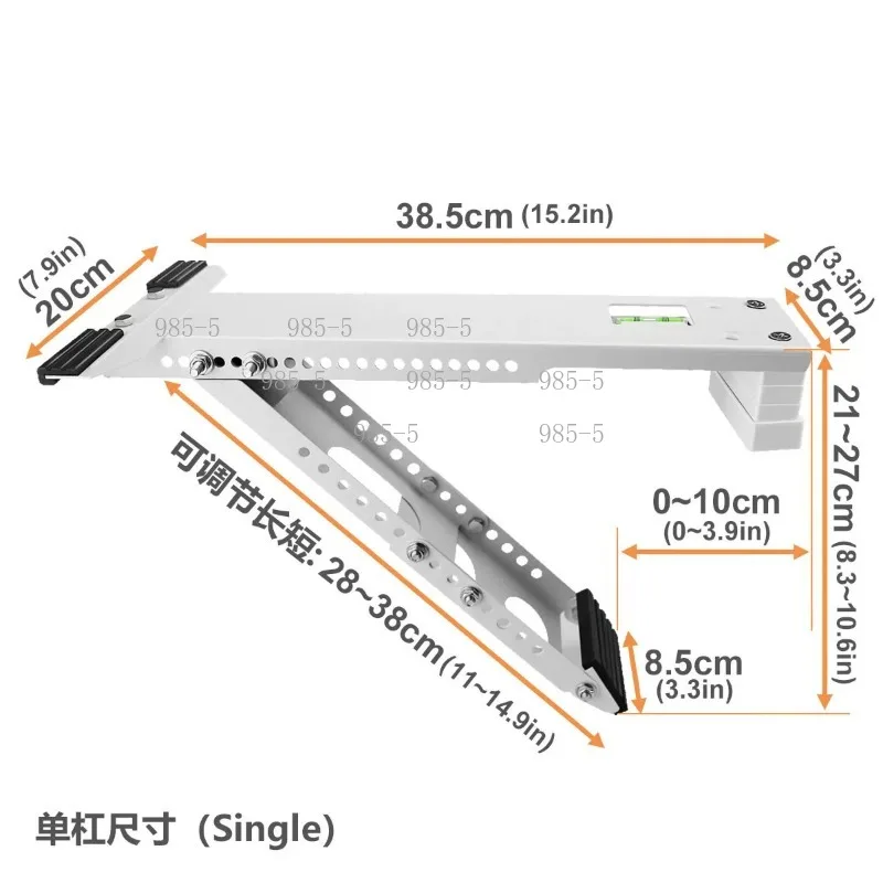Window Air Conditioner Foldable Wall Holder Heavy Duty Type 200kg Max Bearing Mount Bracket