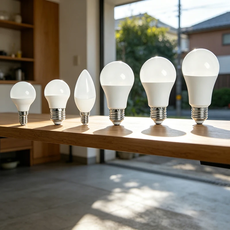 Universal Voltage LED Light Bulbs CRI90+ No Flicker Lamp, E14 E27 GU10 Multi Socket Design for Indoor Home & Office Lighting