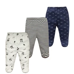 3PCS/lot Baby Pants 100% Cotton Autumn Spring Newborn Baby Boys Girls Trousers Kid Wear Infant Toddler Cartoon For Baby Clothing