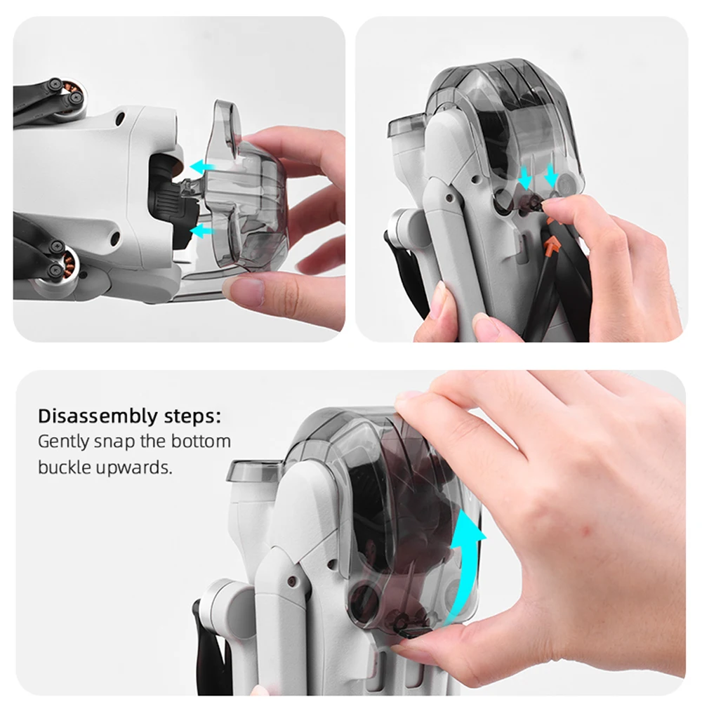 BRDRC-DJI 미니 3 프로 드론 렌즈용 렌즈 커버, 스크래치 보호 캡, 휴대용 방진 캡, 짐벌 잠금 커버 액세서리