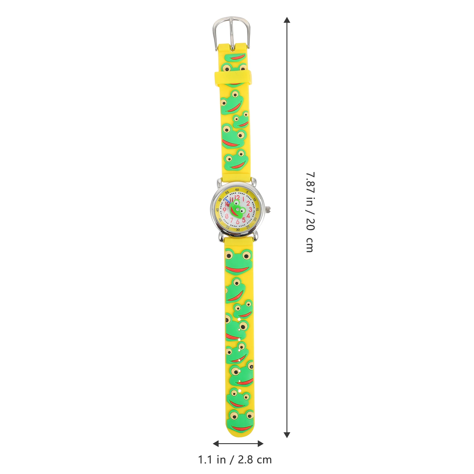 

1pc Frog Kids Watch Cute Cartoon Silicone Wristwatch Children Boys Girls Smooth Quartz Movement Durable Comfortable for Children
